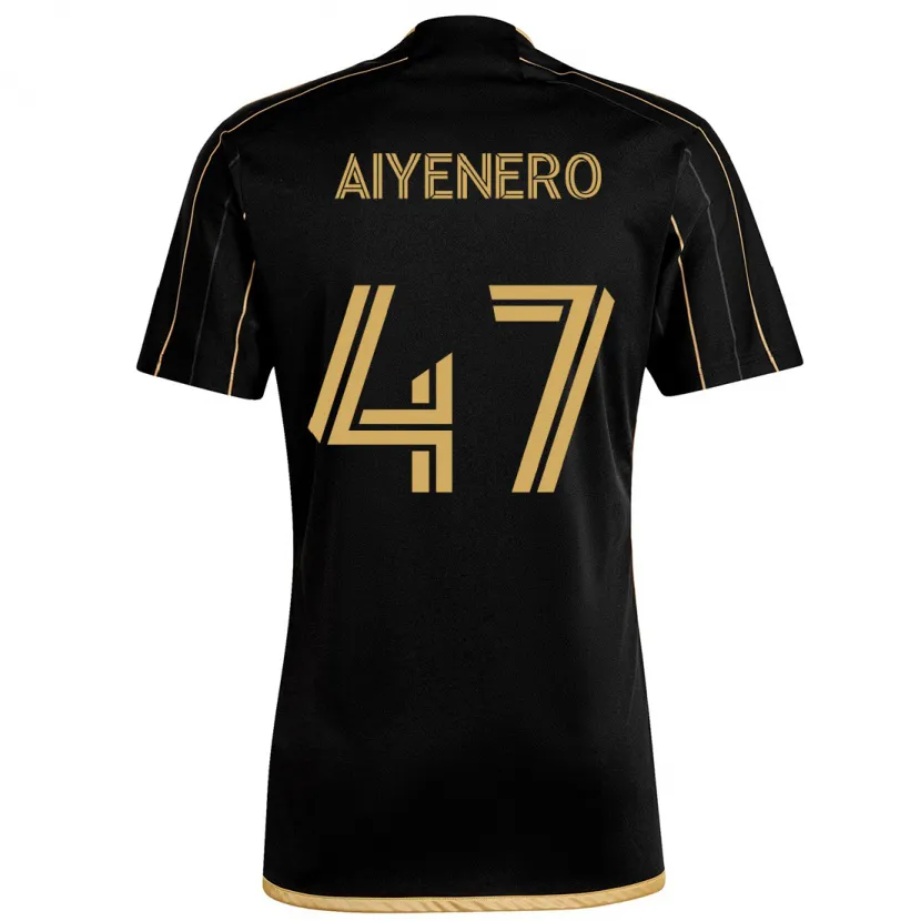 Danxen Kid Marius Aiyenero #47 Black Gold Home Jersey 2024/25 T-Shirt