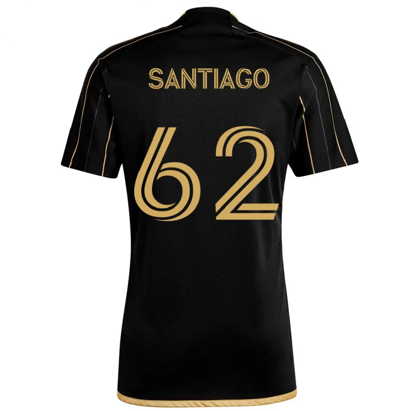 Danxen Kid Joshua Santiago #62 Black Gold Home Jersey 2024/25 T-Shirt