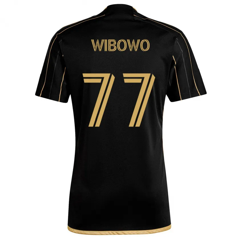 Danxen Kid Adrian Wibowo #77 Black Gold Home Jersey 2024/25 T-Shirt