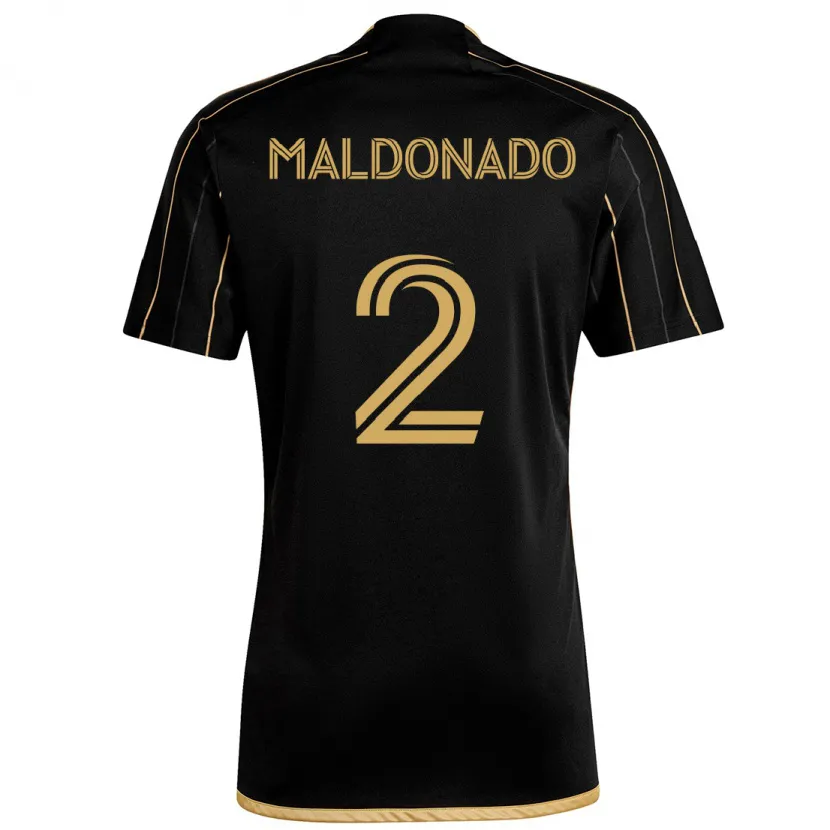 Danxen Kid Denil Maldonado #2 Black Gold Home Jersey 2024/25 T-Shirt