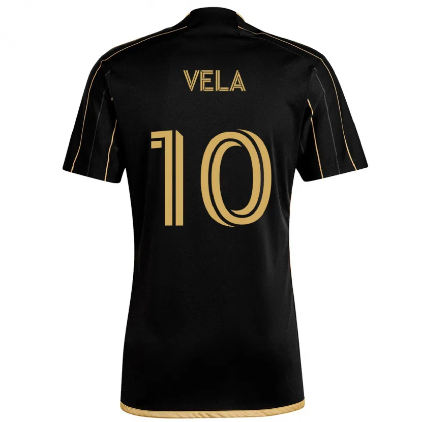 Danxen Kid Carlos Vela #10 Black Gold Home Jersey 2024/25 T-Shirt