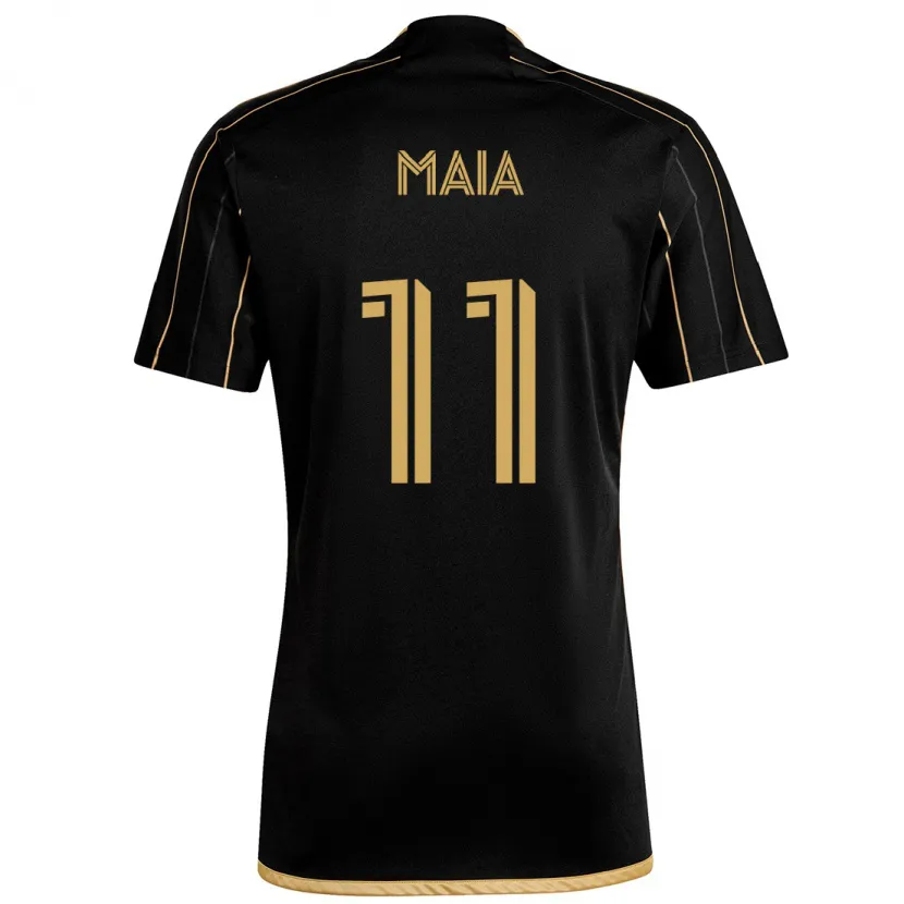 Danxen Kid Matheus Maia #11 Black Gold Home Jersey 2024/25 T-Shirt