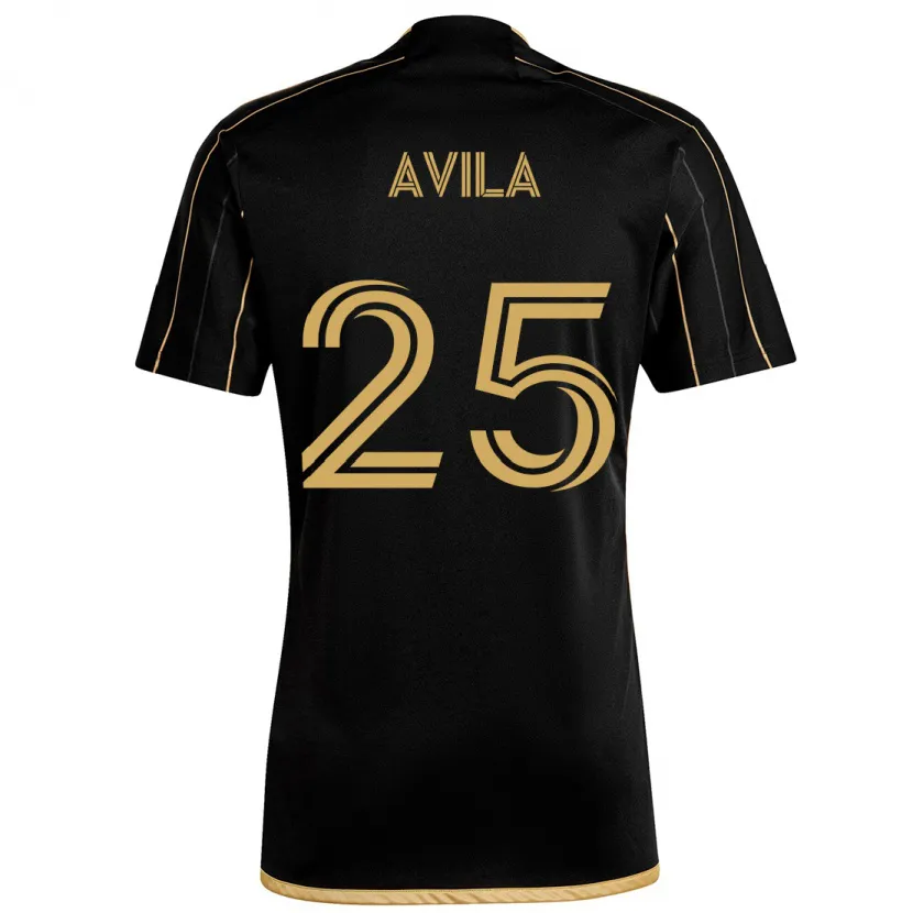 Danxen Kid Armando Avila #25 Black Gold Home Jersey 2024/25 T-Shirt