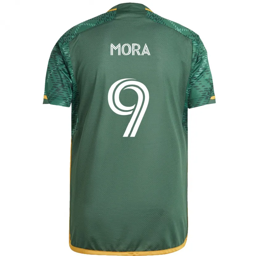 Danxen Kid Felipe Mora #9 Green Orange Home Jersey 2024/25 T-Shirt