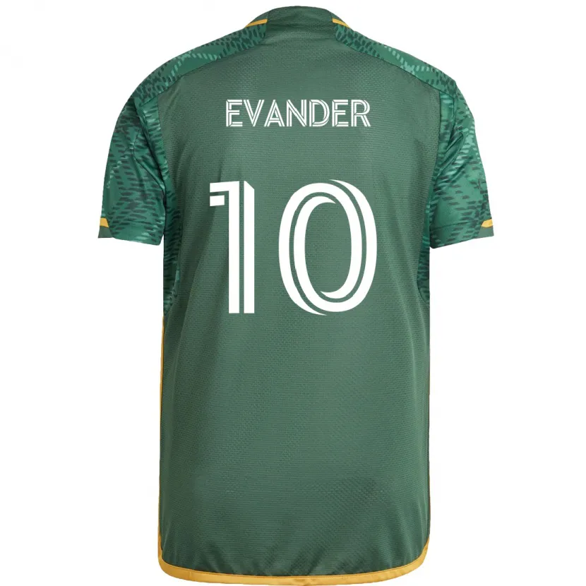 Danxen Kid Evander #10 Green Orange Home Jersey 2024/25 T-Shirt