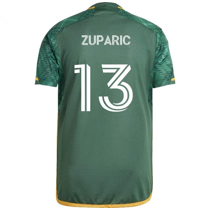 Danxen Kid Dario Zuparic #13 Green Orange Home Jersey 2024/25 T-Shirt