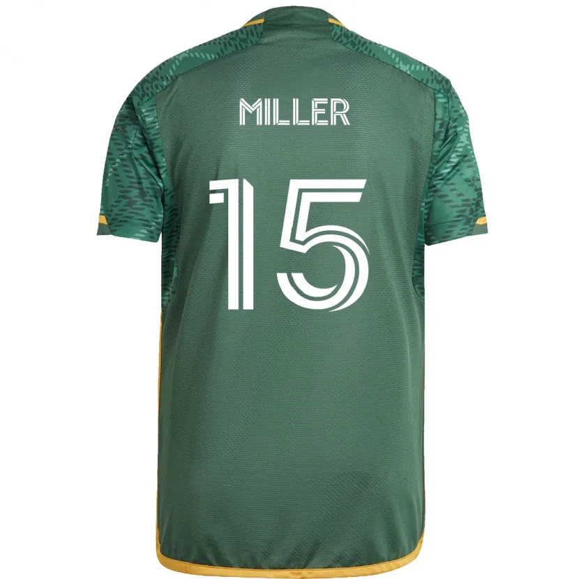 Danxen Kid Eric Miller #15 Green Orange Home Jersey 2024/25 T-Shirt