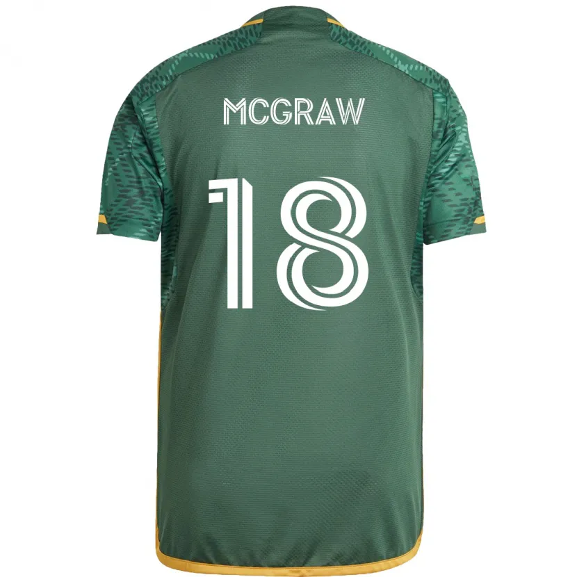 Danxen Kid Zac Mcgraw #18 Green Orange Home Jersey 2024/25 T-Shirt