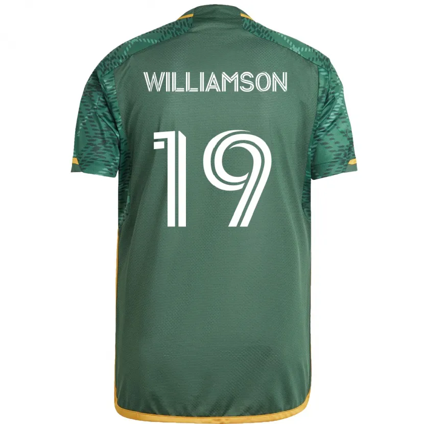 Danxen Kid Eryk Williamson #19 Green Orange Home Jersey 2024/25 T-Shirt