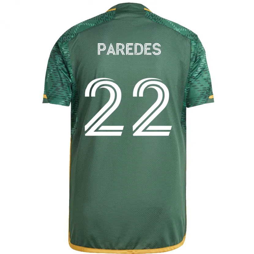 Danxen Kid Cristhian Paredes #22 Green Orange Home Jersey 2024/25 T-Shirt