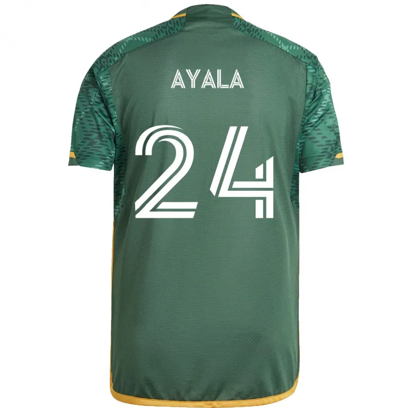 Danxen Kid David Ayala #24 Green Orange Home Jersey 2024/25 T-Shirt