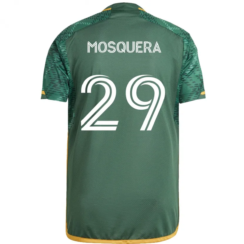 Danxen Kid Juan Mosquera #29 Green Orange Home Jersey 2024/25 T-Shirt