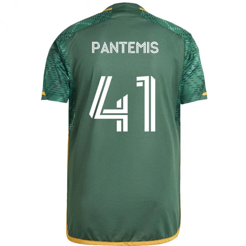 Danxen Kid James Pantemis #41 Green Orange Home Jersey 2024/25 T-Shirt