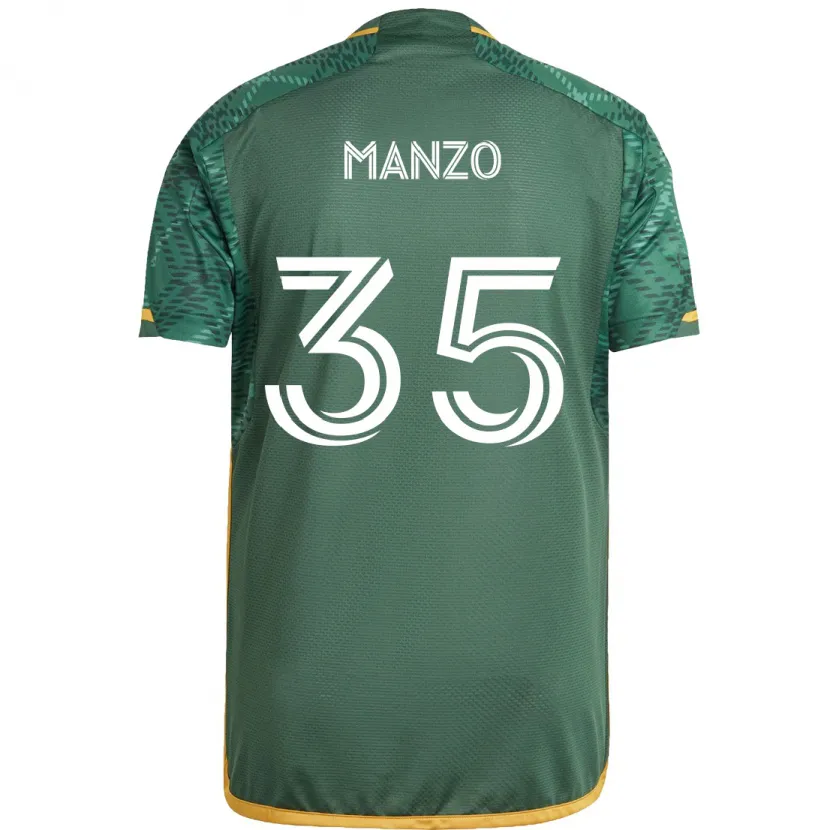 Danxen Kid Alexis Manzo #35 Green Orange Home Jersey 2024/25 T-Shirt