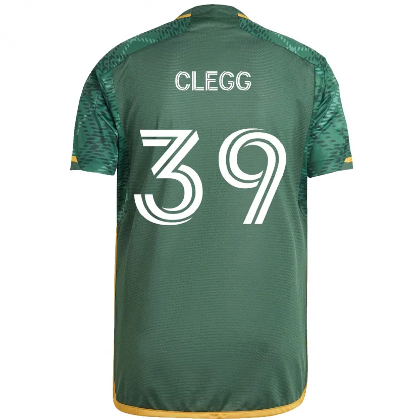 Danxen Kid Tyler Clegg #39 Green Orange Home Jersey 2024/25 T-Shirt