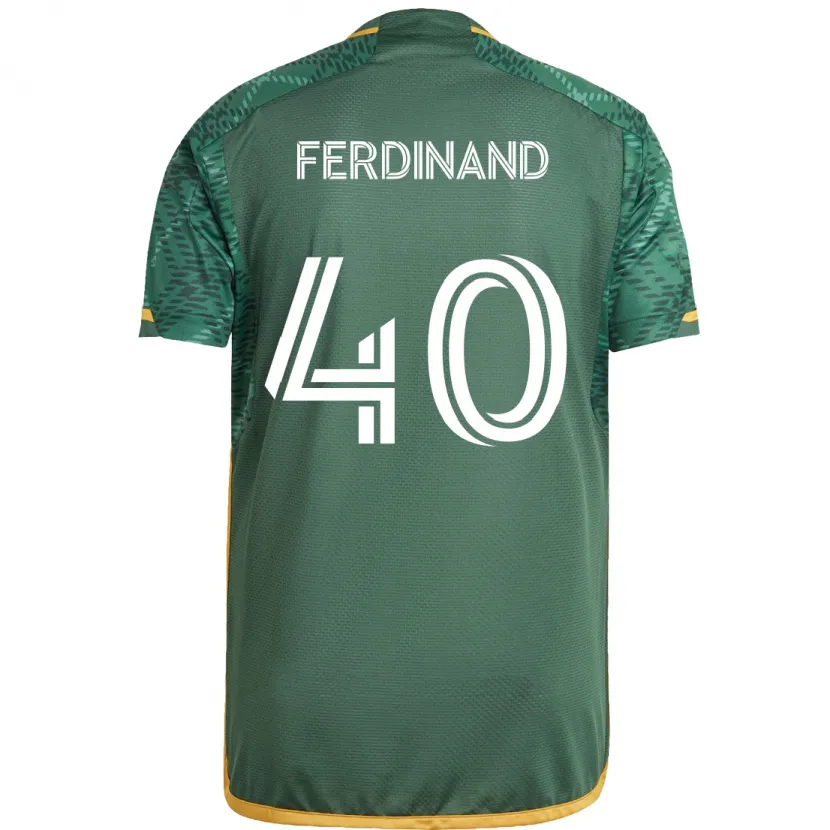 Danxen Kid Keesean Ferdinand #40 Green Orange Home Jersey 2024/25 T-Shirt