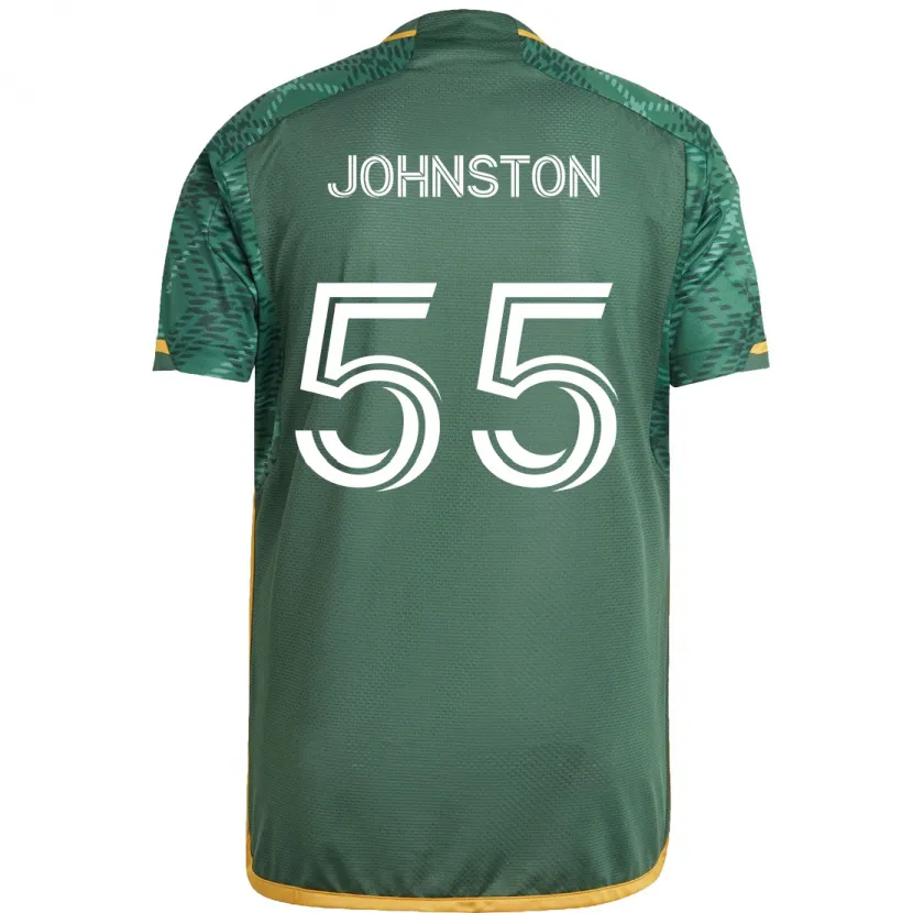 Danxen Kid Malcolm Johnston #55 Green Orange Home Jersey 2024/25 T-Shirt