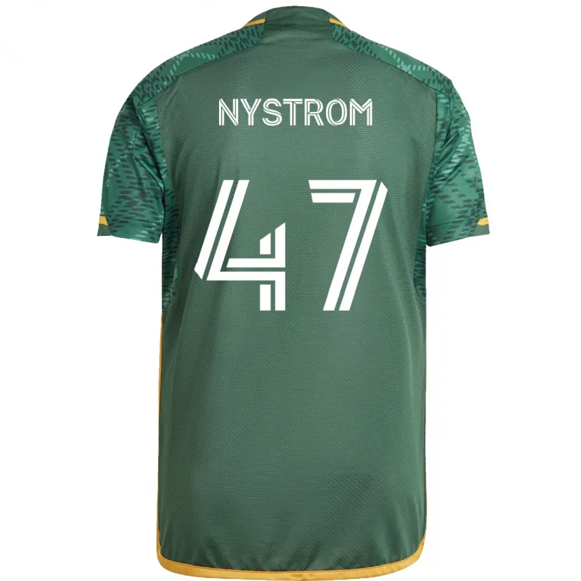 Danxen Kid Maximo Nystrom #47 Green Orange Home Jersey 2024/25 T-Shirt