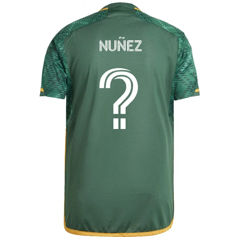 Danxen Kid Daniel Nuñez #0 Green Orange Home Jersey 2024/25 T-Shirt