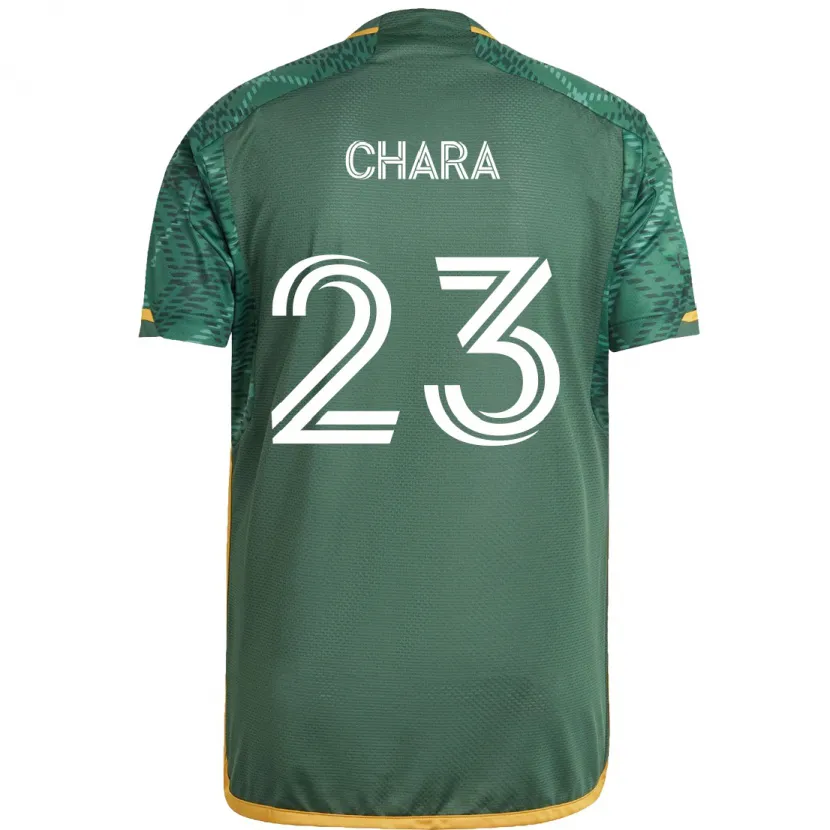 Danxen Kid Yimmi Chará #23 Green Orange Home Jersey 2024/25 T-Shirt