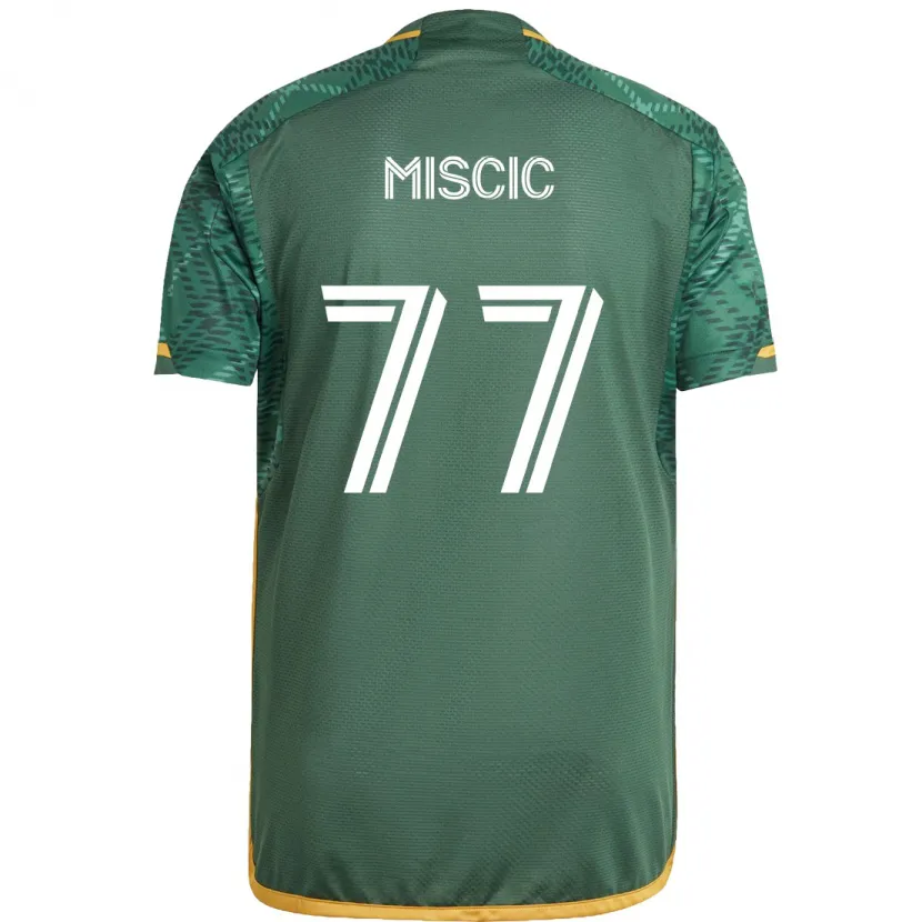 Danxen Kid Selmir Miscic #77 Green Orange Home Jersey 2024/25 T-Shirt