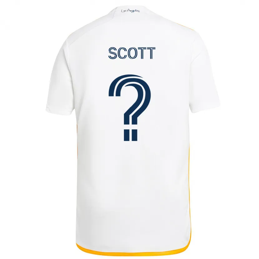 Danxen Kid Brady Scott #0 White Yellow Home Jersey 2024/25 T-Shirt