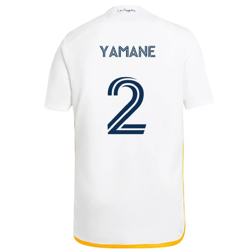 Danxen Kid Miki Yamane #2 White Yellow Home Jersey 2024/25 T-Shirt