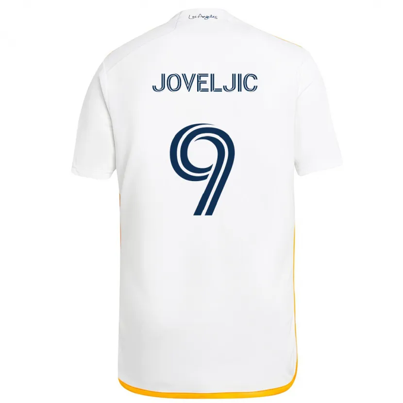 Danxen Kid Dejan Joveljic #9 White Yellow Home Jersey 2024/25 T-Shirt