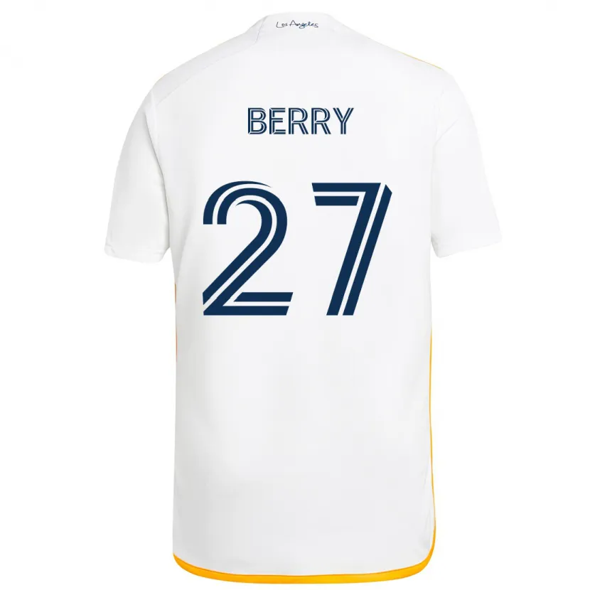 Danxen Kid Miguel Berry #27 White Yellow Home Jersey 2024/25 T-Shirt