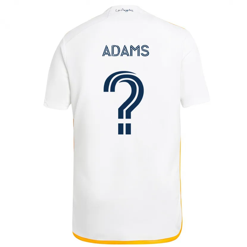 Danxen Kid Lucca Adams #0 White Yellow Home Jersey 2024/25 T-Shirt