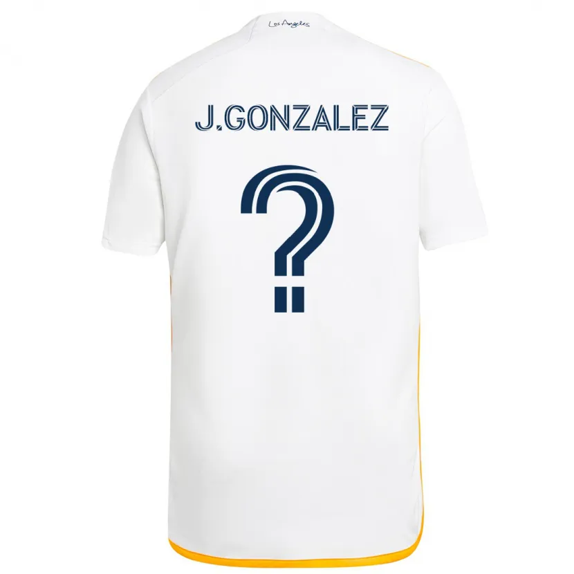 Danxen Kid Jesse Gonzalez #0 White Yellow Home Jersey 2024/25 T-Shirt