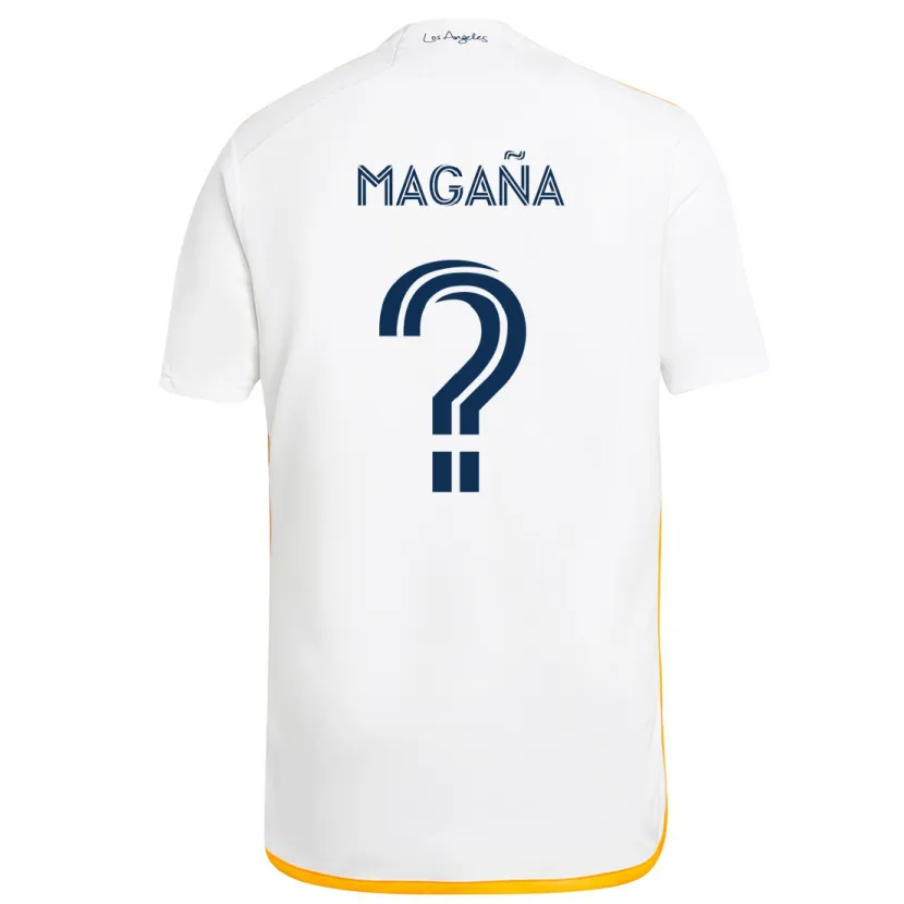 Danxen Kid Jose Magaña #0 White Yellow Home Jersey 2024/25 T-Shirt