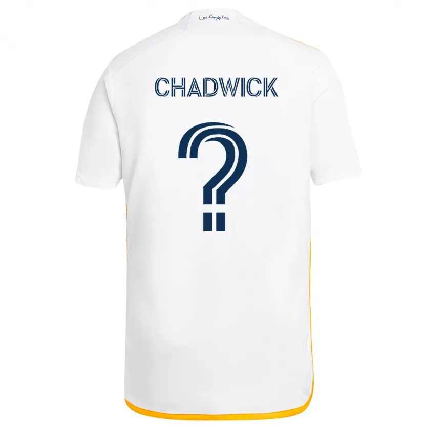 Danxen Kid Edward Chadwick #0 White Yellow Home Jersey 2024/25 T-Shirt