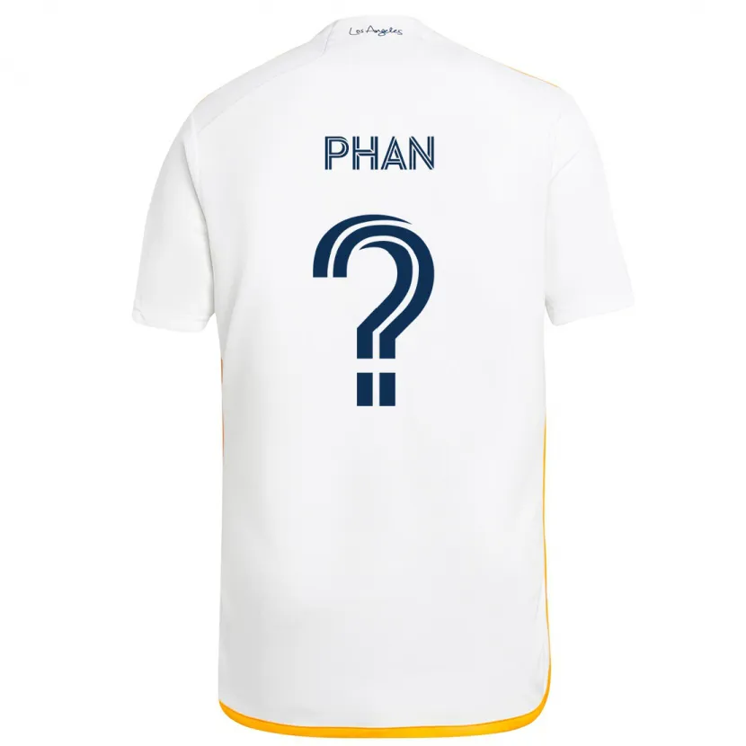 Danxen Kid Brett Phan #0 White Yellow Home Jersey 2024/25 T-Shirt