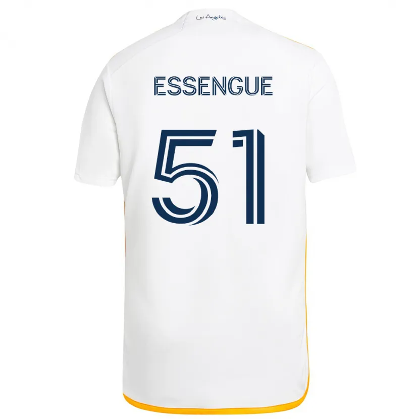 Danxen Kid Ascel Essengue #51 White Yellow Home Jersey 2024/25 T-Shirt