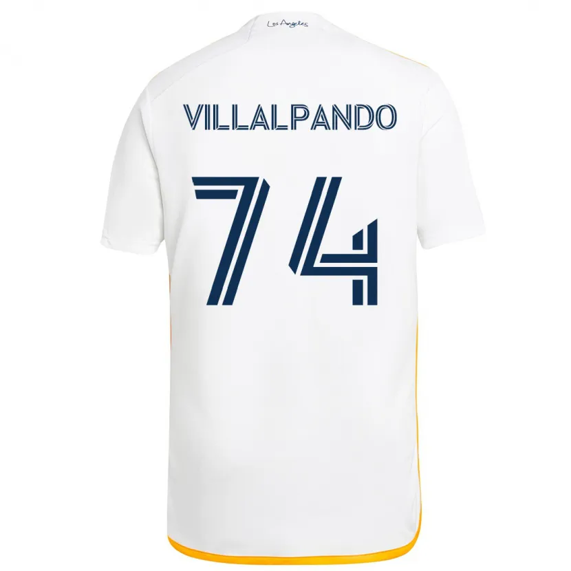 Danxen Kid Sergio Villalpando #74 White Yellow Home Jersey 2024/25 T-Shirt