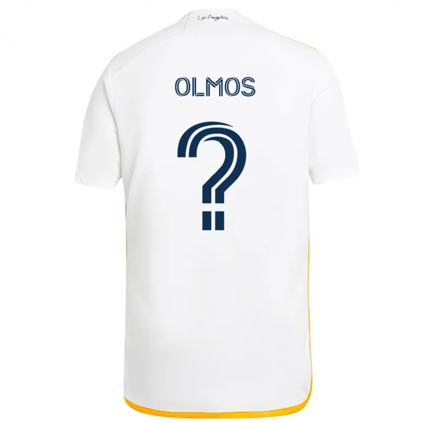 Danxen Kid Justin Olmos #0 White Yellow Home Jersey 2024/25 T-Shirt