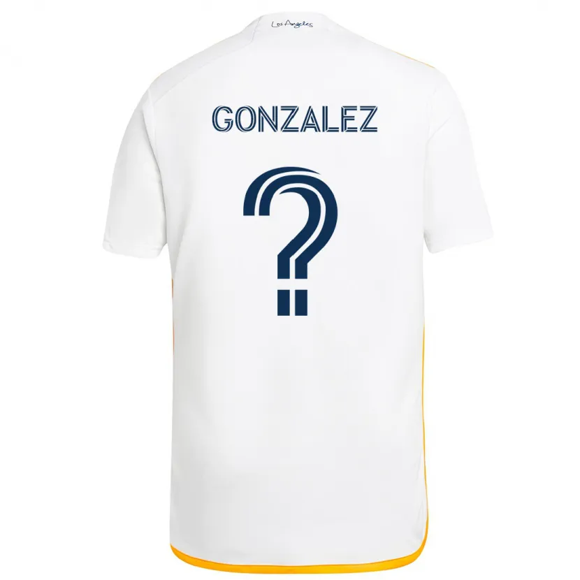 Danxen Kid Miguel Gonzalez #0 White Yellow Home Jersey 2024/25 T-Shirt