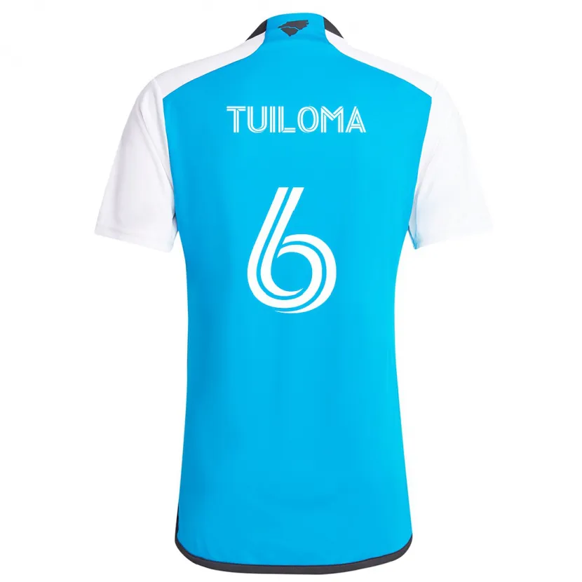 Danxen Kid Bill Tuiloma #6 Blue White Home Jersey 2024/25 T-Shirt