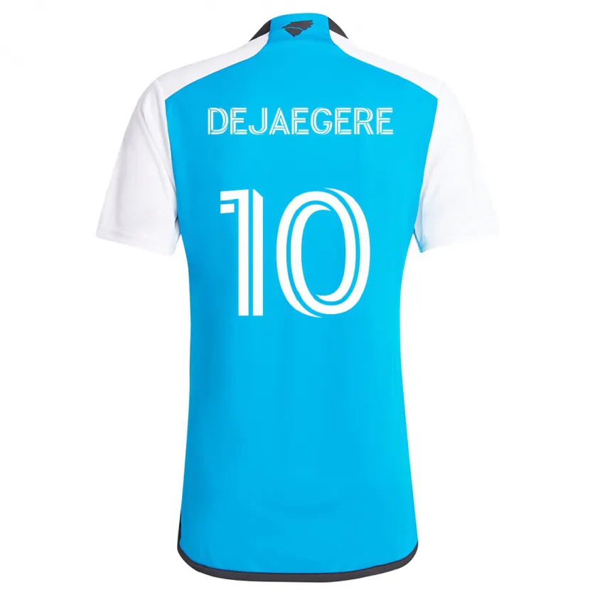 Danxen Kid Brecht Dejaegere #10 Blue White Home Jersey 2024/25 T-Shirt