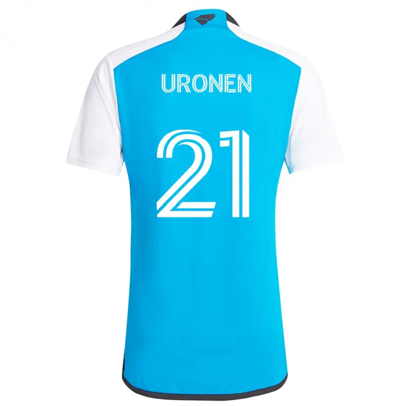 Danxen Kid Jere Uronen #21 Blue White Home Jersey 2024/25 T-Shirt