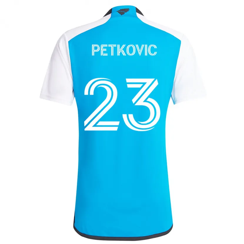 Danxen Kid Nikola Petkovic #23 Blue White Home Jersey 2024/25 T-Shirt