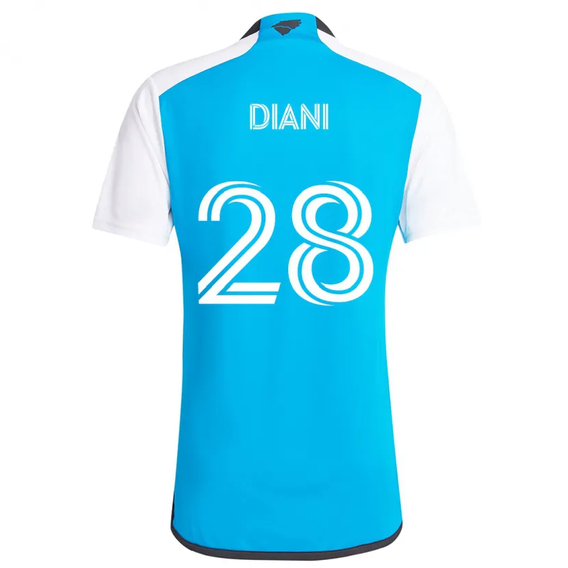 Danxen Kid Djibril Diani #28 Blue White Home Jersey 2024/25 T-Shirt