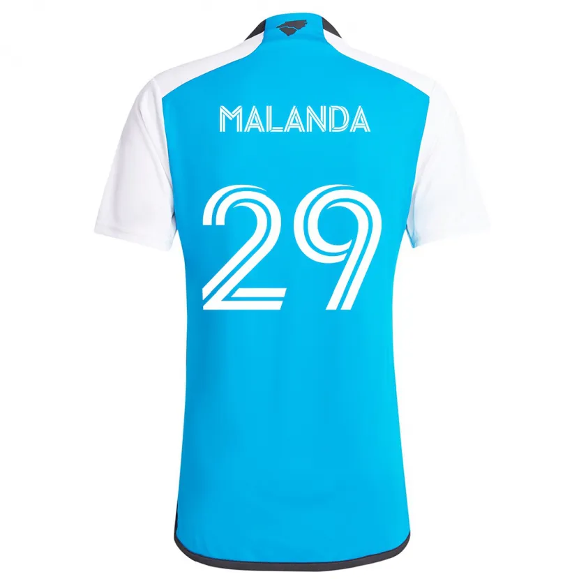 Danxen Kid Adilson Malanda #29 Blue White Home Jersey 2024/25 T-Shirt