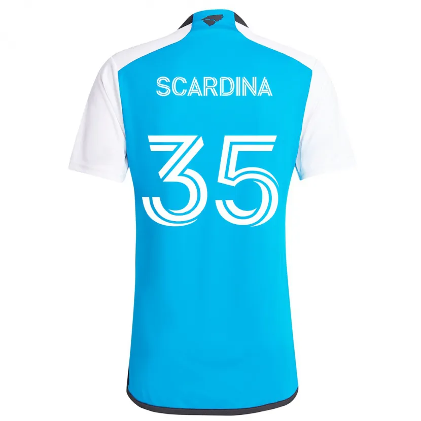 Danxen Kid Nick Scardina #35 Blue White Home Jersey 2024/25 T-Shirt