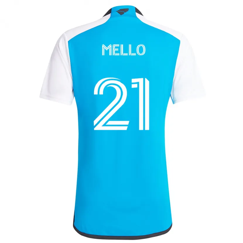 Danxen Kid Vinicius Mello #21 Blue White Home Jersey 2024/25 T-Shirt