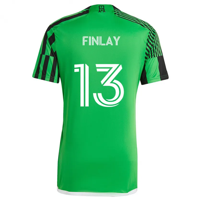 Danxen Kid Ethan Finlay #13 Green Black Home Jersey 2024/25 T-Shirt