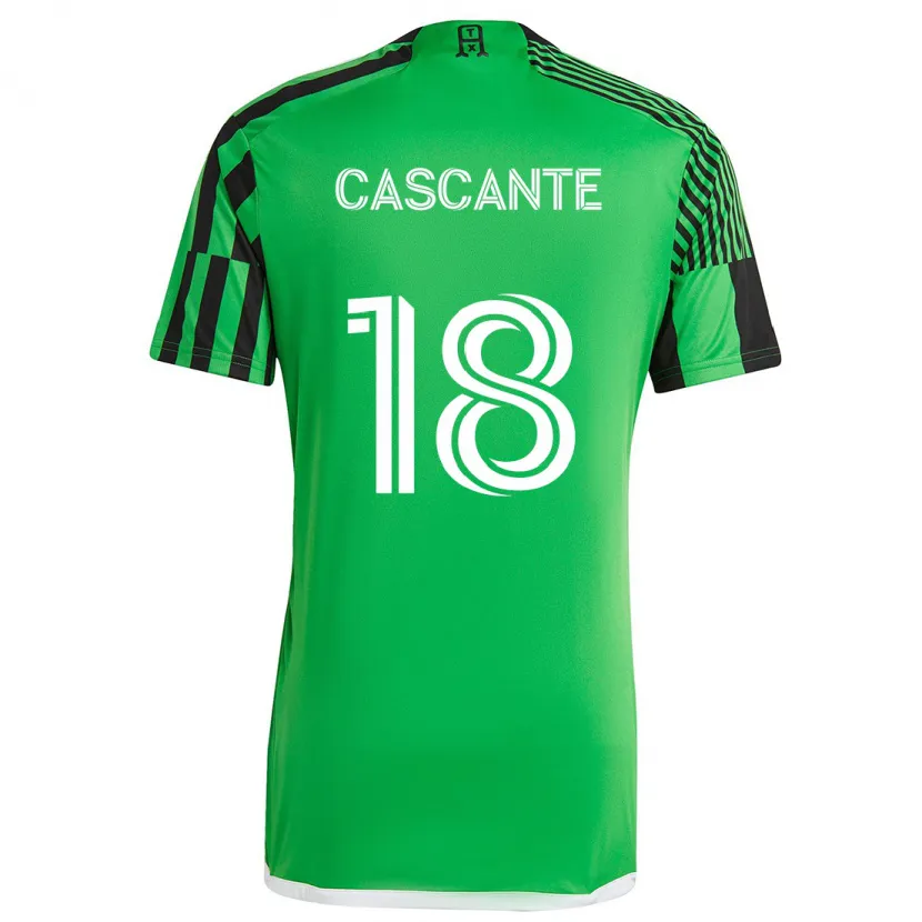 Danxen Kid Julio Cascante #18 Green Black Home Jersey 2024/25 T-Shirt