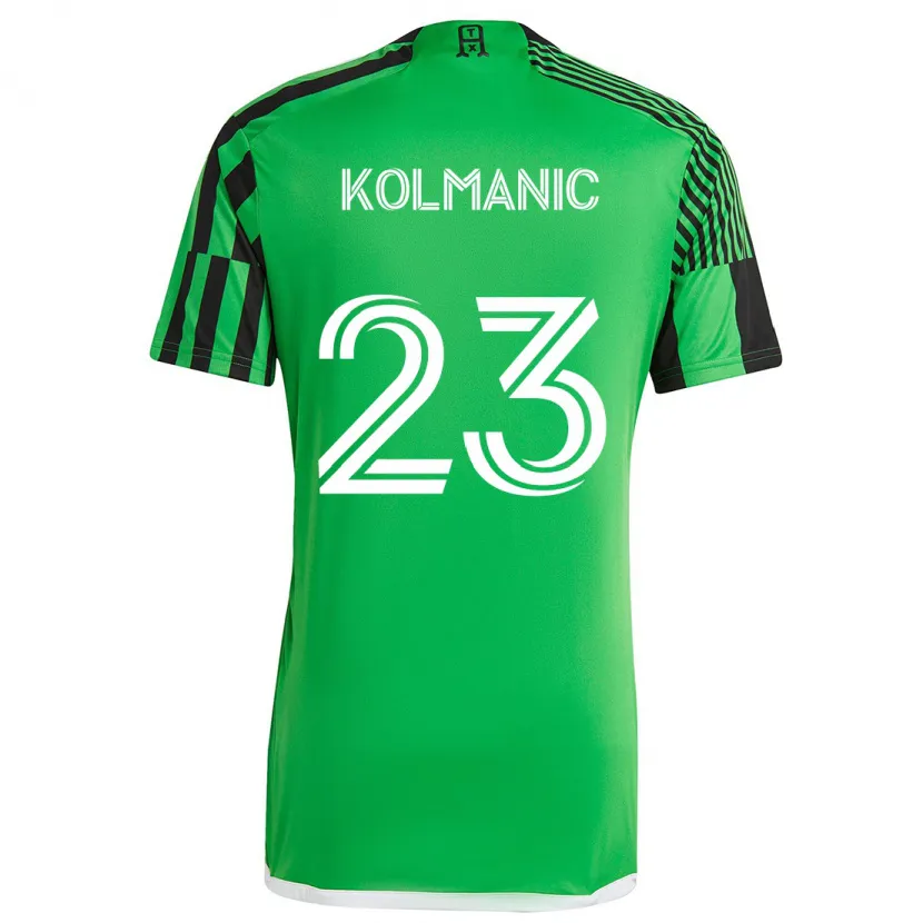 Danxen Kid Zan Kolmanic #23 Green Black Home Jersey 2024/25 T-Shirt