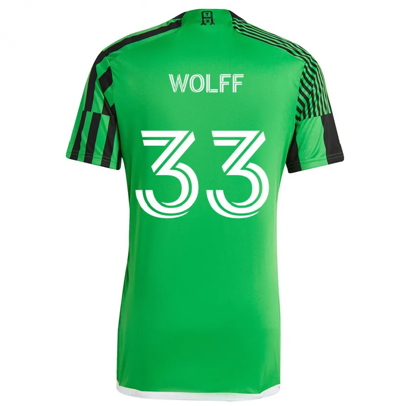 Danxen Kid Owen Wolff #33 Green Black Home Jersey 2024/25 T-Shirt